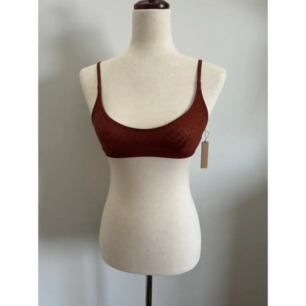 NWT SKIMS Logo Mesh Bralette‎ Size XXS